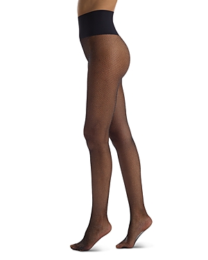 Shop Commando Twinkle Fishnet Tights In Black