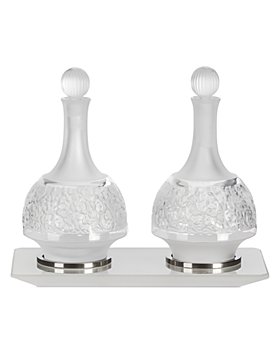 Lalique - Versailles Oil & Vinegar Set with Tray