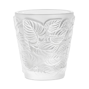 Lalique Feuilles Votive In Clear