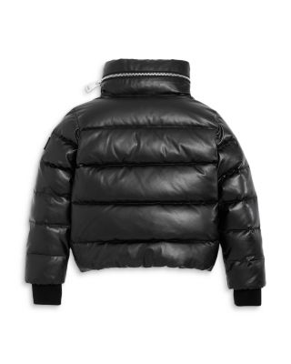 girls hooded puffer coat