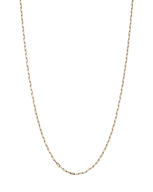 Moon & Meadow 14K Yellow Gold Paperclip Link Chain Necklace, 18