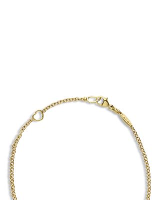 18K Yellow Gold Covet Onyx Station Chain Bracelet