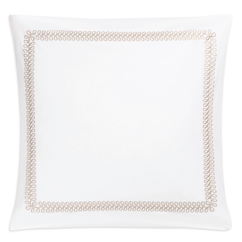 Matouk Astor Braid Euro Sham In Dune