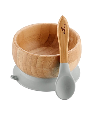 Avanchy Bamboo Suction Baby Bowl and Spoon - Ages 4 months+