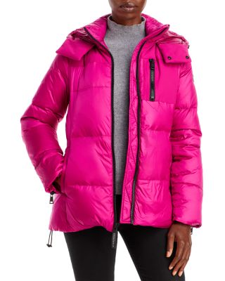 pink down jackets womens