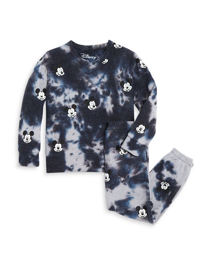 CHASER Boys' Tie Dyed Mickey Mouse Sweatshirt & Jogger Pants - Little Kid