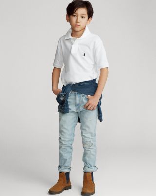 Boys' Solid Mesh Polo - Big Kid