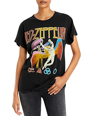 MADEWORN LED ZEPPELIN DISTRESSED GRAPHIC TEE,MWLZ029T