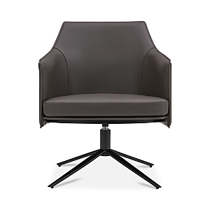 Shop Euro Style Signa Lounge Chair In Dark Gray