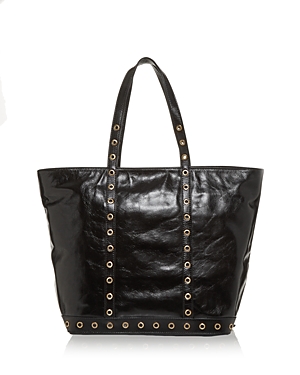 VANESSA BRUNO CABAS LARGE LEATHER TOTE,0PVD82-V40409