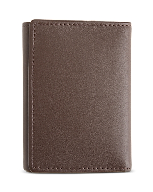Royce New York Trifold Leather Wallet In Brown