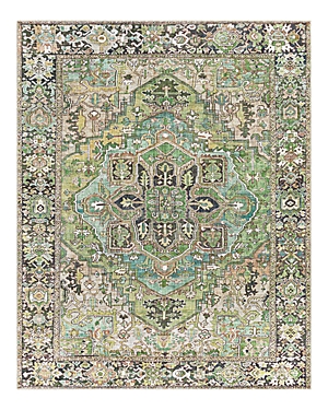 Surya Iris IRS-2361 27 x 45 Rectangle Fabric Rug in Medium Green/Charcoal/Blue