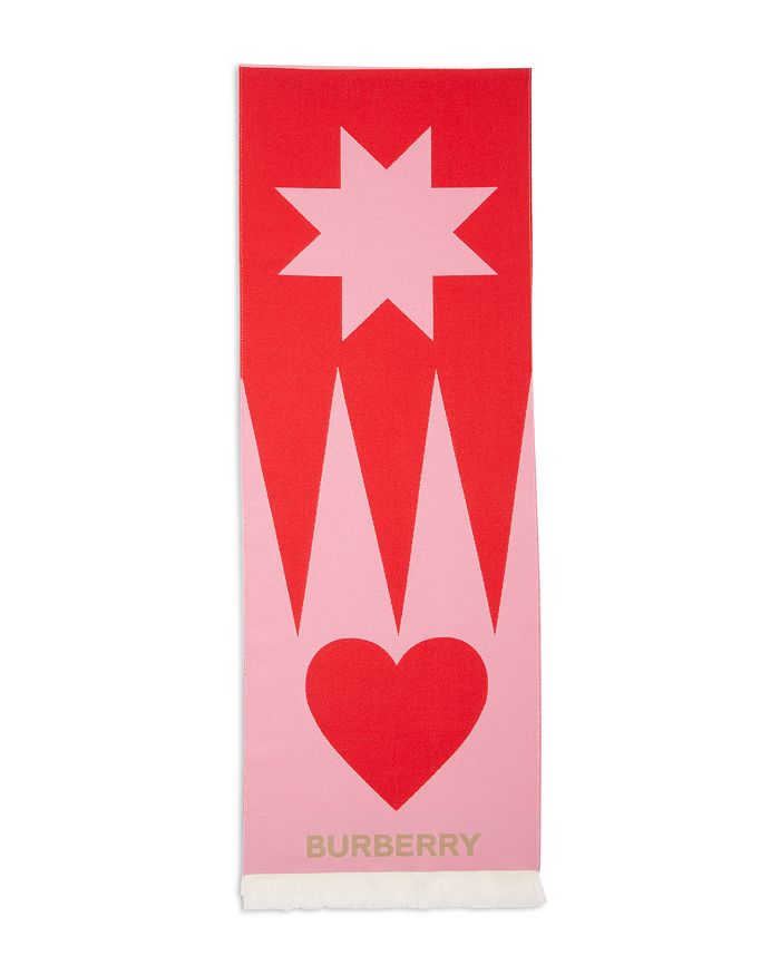 Burberry Heart Star Print Football Scarf Bloomingdale s