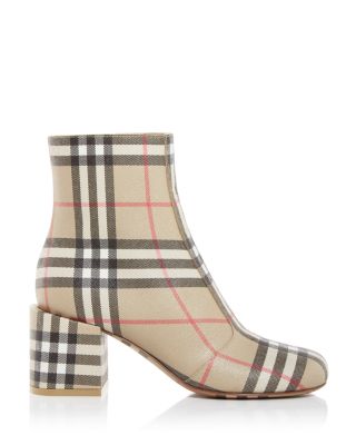 burberry plaid boots