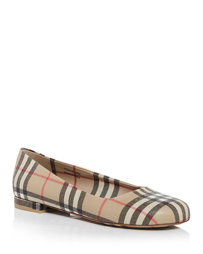 Burberry best sale plaid flats