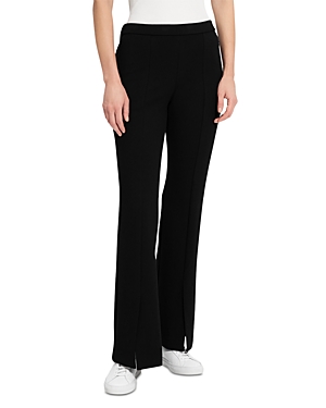 Shop Theory Demitria Slit Front Pull On Pants In Black/navy