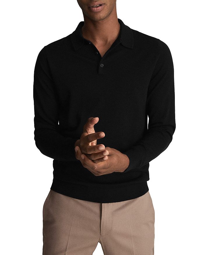 Reiss merino wool polo clearance