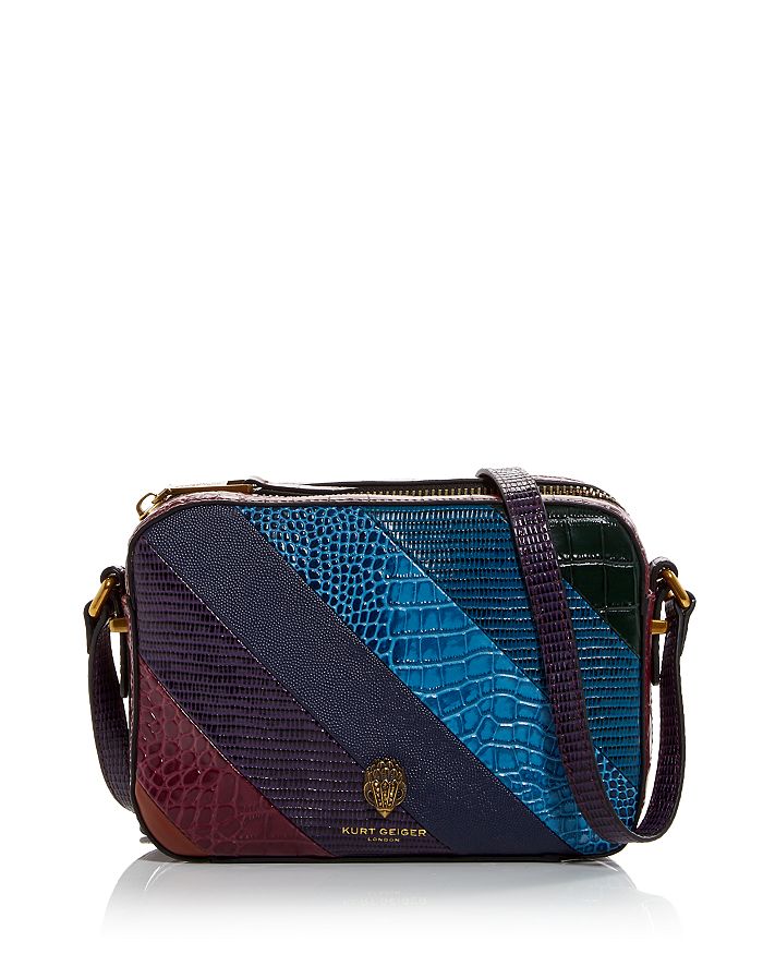 KURT GEIGER LONDON Shoreditch Mixed Leather Camera Bag Bloomingdale's
