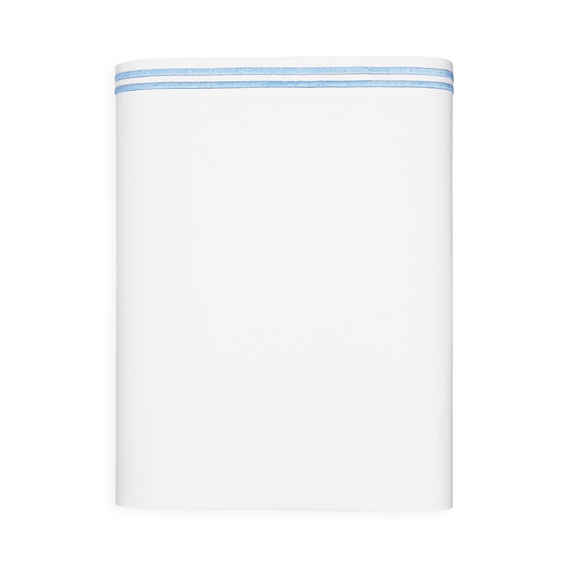 Hudson Park Collection Italian Percale Twin Flat Sheet - Exclusive In Chambray