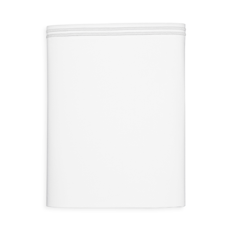 Shop Hudson Park Collection Italian Percale Full Flat Sheet - Exclusive In Silver