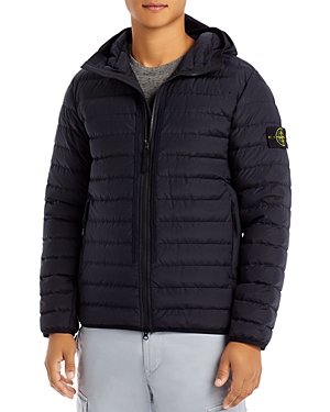 Stone Island Down Puffer Jacket In Ink