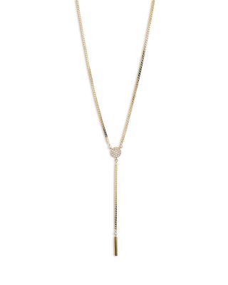 Nadri Gemma Bar \u0026 Pavé Disc Lariat 