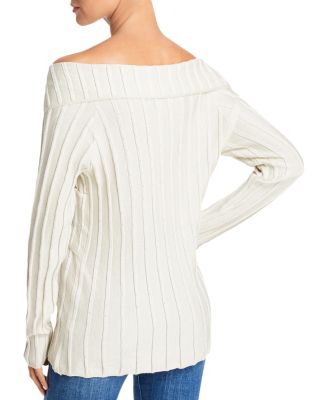 low shoulder sweater