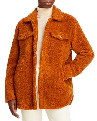 faux shearling shirt