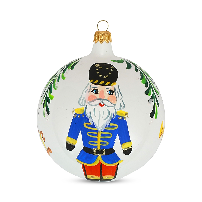 Vietri Nutcrackers Blue Nutcracker Ornament In Multi