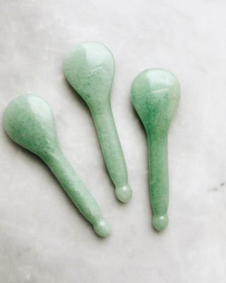 The Jade Acupressure Gua Sha Spoon