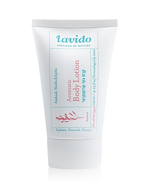 LAVIDO AROMATIC BODY LOTION - PATCHOULI, VANILLA & JOJOBA 4.1 OZ.,21013