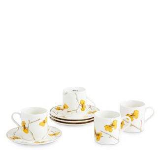 Michael Aram Butterfly Ginkgo Gold Demitasse Set, Service for 4 | Bloomingdale's