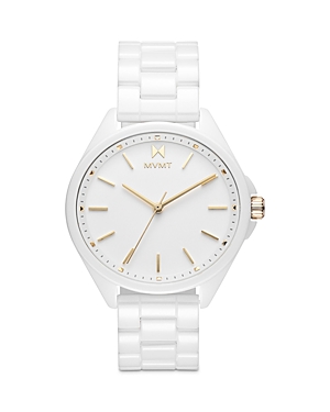 Shop Mvmt Coronada Watch, 36mm In White/white