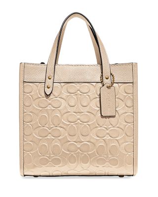 coach embossed tote