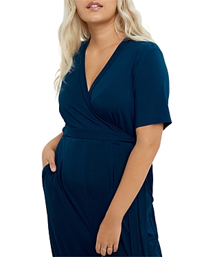 Ingrid & Isabel Maternity Short Sleeve Knit Jumpsuit