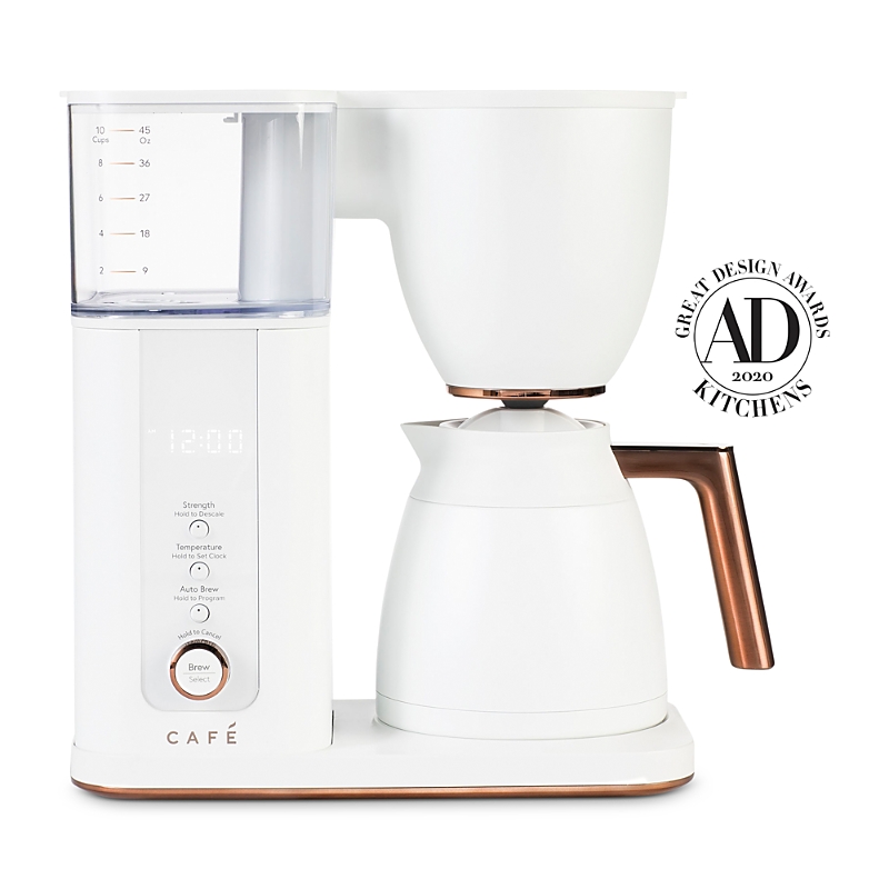 Ge Appliances Cafe Specialty Drip Coffee Maker With Thermal Carafe In Matte White
