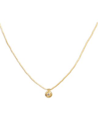 Gurhan 24K Yellow Gold Droplet Diamond & Seed Cultured Pearl Pendant Necklace, 18