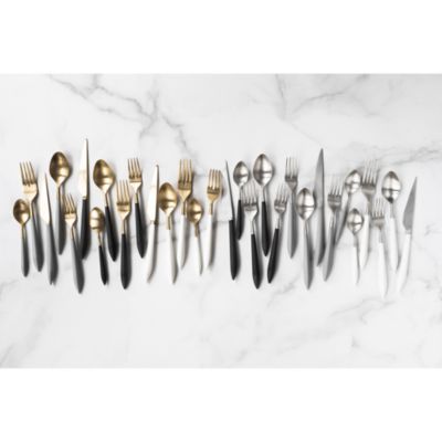 Ares Argento &amp; Black Five Piece Place Setting