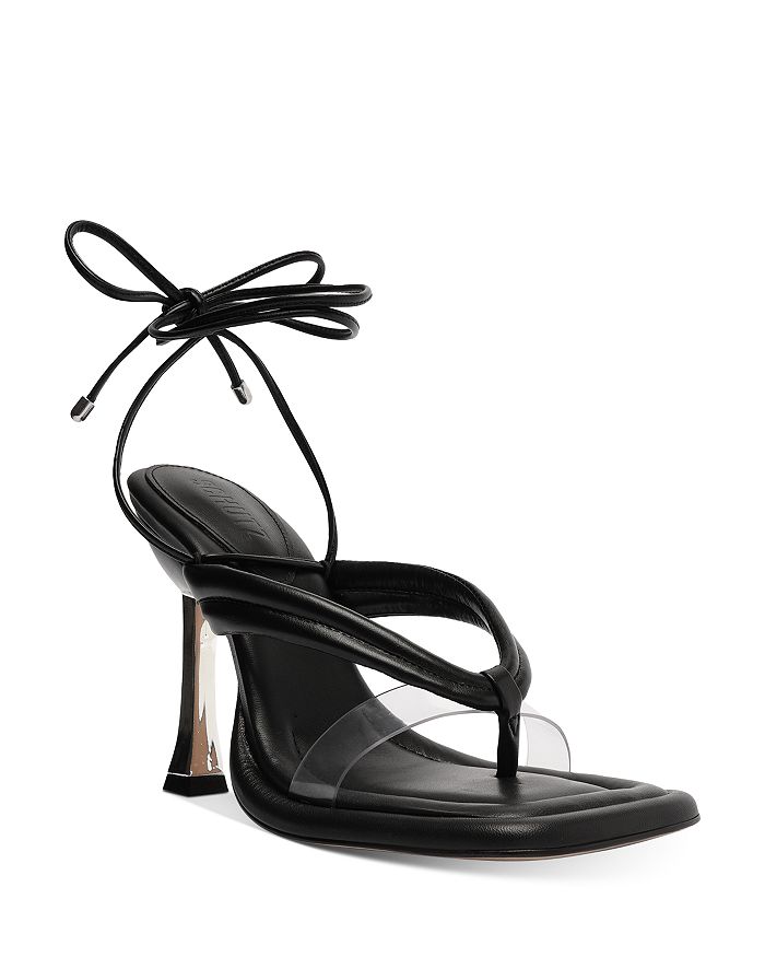 SCHUTZ Women's S-Meghan Square Toe Ankle Tie High Heel Sandals ...