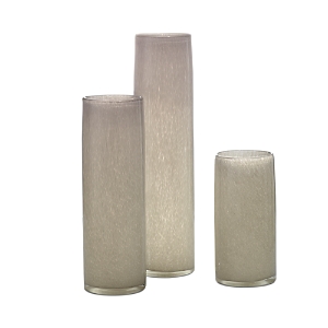 Jamie Young Gwendolyn Hand Blown Vases, Set Of 3 In Gray