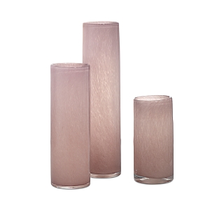 Jamie Young Gwendolyn Hand Blown Vases, Set Of 3 In Pink