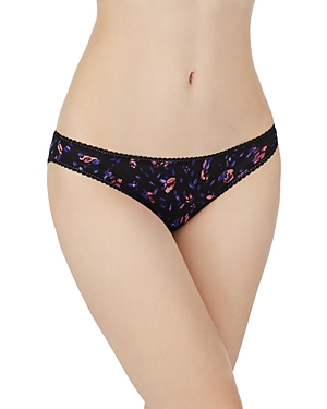 On Gossamer Printed Mesh Hip Bikini In Kalidescope