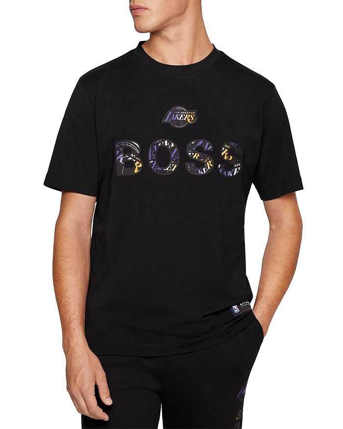 Hugo Boss Boss & NBA Cotton-Blend Tracksuit Bottoms NBA Lakers