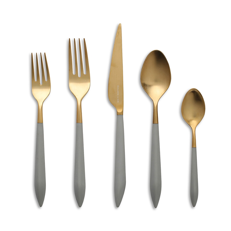 Vietri Ares Oro Five-piece Place Setting In Gold