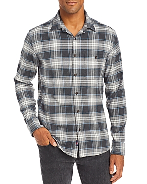 Faherty The Movement Flannel Plaid Regular Fit Button Down Shirt In Polar Night Plaid