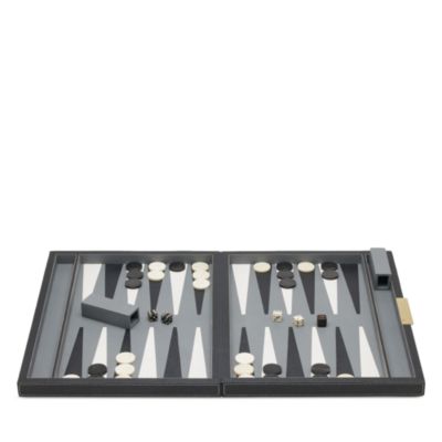 Sebina Leather &amp; Horn Backgammon Set, Large