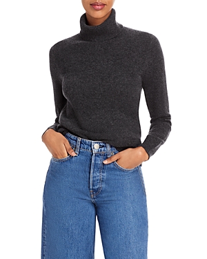 C By Bloomingdale's Cashmere Turtleneck Sweater - 100% Exclusive In Charcoal Heather