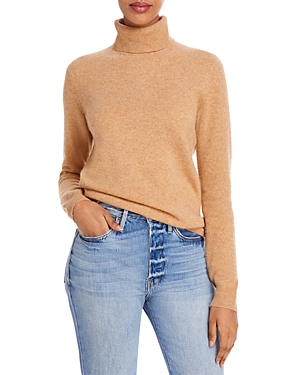 C By Bloomingdale's Cashmere Turtleneck Sweater - 100% Exclusive In Classic Camel