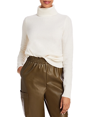 C By Bloomingdale's Cashmere Turtleneck Sweater - 100% Exclusive In Snow