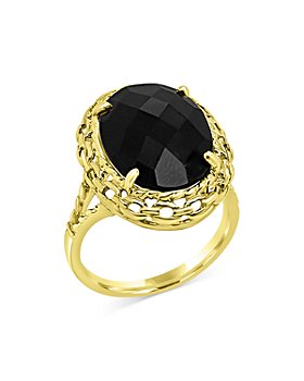 Bloomingdale's - Onyx Oval Statement Ring in 14K Yellow Gold - 100% Exclusive